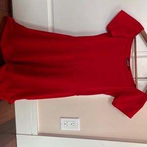 Off Shoulder Red Dress, cute for party & a casual day